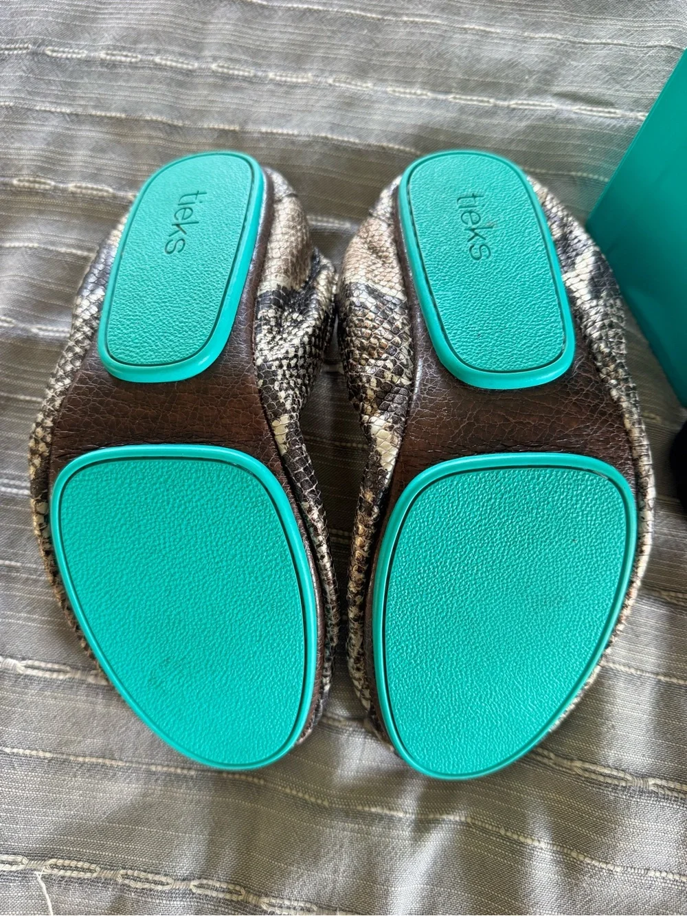 Tieks Copperhead Snake Foldable Ballet Flats EUC size 8